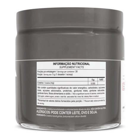 Creatina Monohidratada em Pó Sem Glúten 150 Gramas