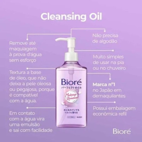Óleo Demaquilante Facial Bioré Cleansing Oil 230ml
