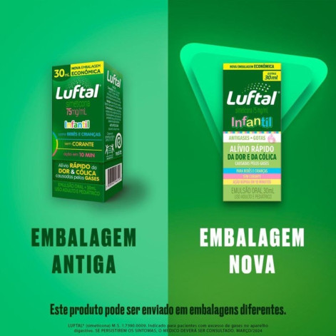 Antigases Luftal Infantil Gotas Simeticona 75mg/ml 30ml
