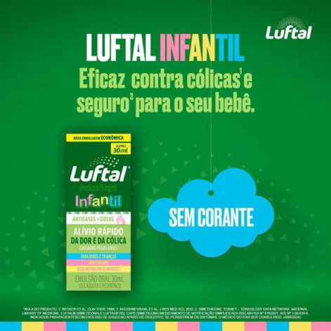 Antigases Luftal Infantil Gotas Simeticona 75mg/ml 30ml