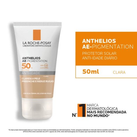 Protetor Solar Facial La Roche-Posay Anthelios AE-Pigmentation FPS 50 Anti-Idade Pele Clara 40g