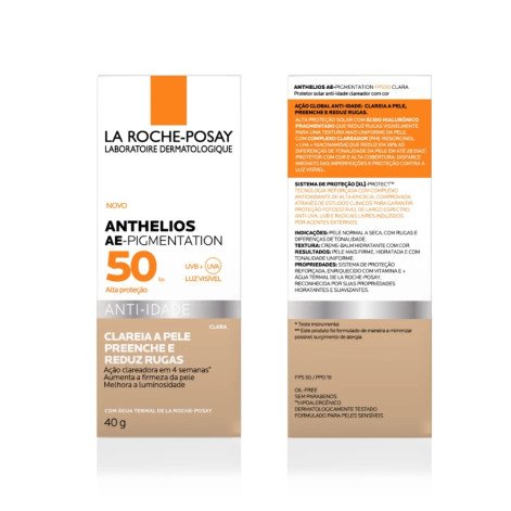 Protetor Solar Facial La Roche-Posay Anthelios AE-Pigmentation FPS 50 Anti-Idade Pele Clara 40g