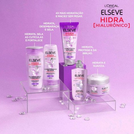 Kit L'Oréal Elseve Hidra Hialurônico Shampoo 375ml + Condicionador 170ml