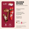 Gloss Stick Labial Vult Baton Cheirinho Inspirado Nas Frutas Vermelhas Cor Malva