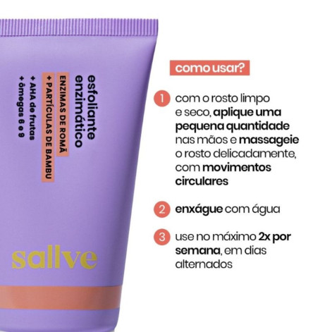 Esfoliante Facial Enzimático Sallve 70g