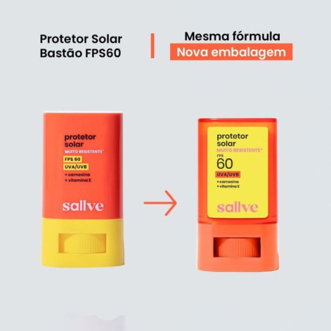 Protetor Solar Facial em Bastão Sallve FPS60 15g