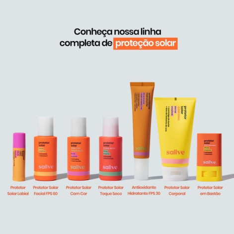 Protetor Solar Facial em Bastão Sallve FPS60 15g