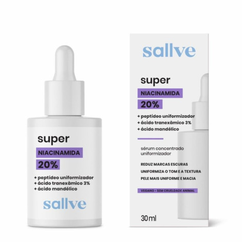 Sérum Facial Super Niacinamida 20% Sallve 30ml