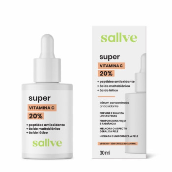 Sérum Facial Super Antioxidante Vitamina C 20% Sallve 30ml