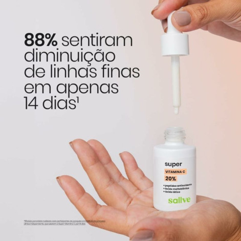 Sérum Facial Super Antioxidante Vitamina C 20% Sallve 30ml