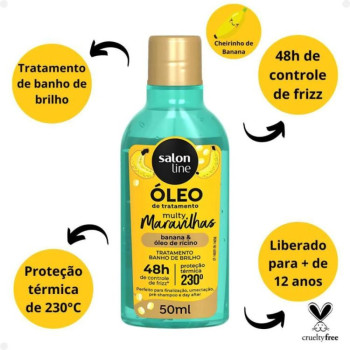 Óleo Salon Line Multy Maravilhas Banana e Óleo de Rícino 50ml