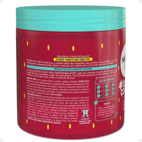 Gelatina Salon Line To De Cacho Kids Morango 550G