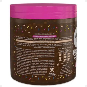 Gelatina Super Brilhantes Salon Line Kids #todecacho Chocolate 550g