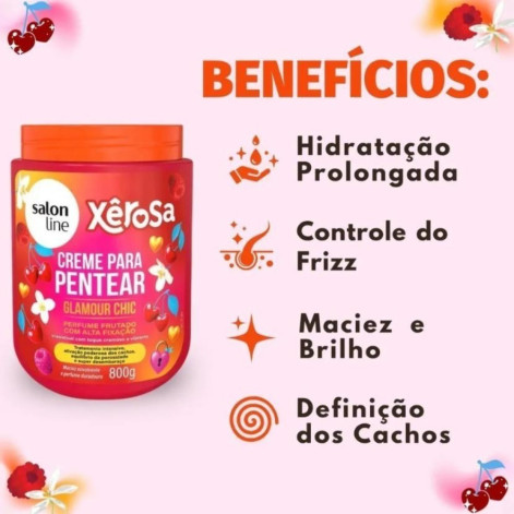 Creme para Pentear Salon Line Xêrosa Glamour Chic 800g
