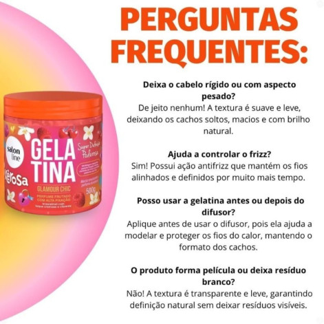 Gelatina Capilar Salon Line Xerosa Glamour Chic 500G