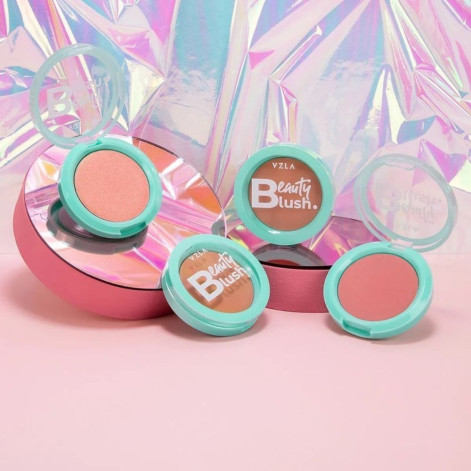 Blush Compacto Vizzela Beauty Cor 02 Glam 4,6g