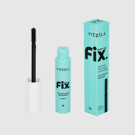 Gel Fixador para Sobrancelhas Vizzela Brow Up Fix Incolor 3g