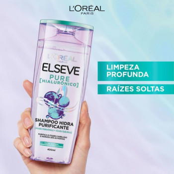 Kit L'Oréal Paris Elseve Pure Hialurônico Shampoo 375ml + Condicionador 170ml