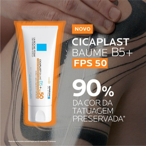  Creme Reparador Calmante com Proteção Solar La Roche-Posay Cicaplast Baume B5 FPS 50 Reparação e Proteção Solar 40ml