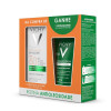  Kit Vichy Protetor Solar Facial Capital Soleil UV-Clear Antioleosidade FPS 60 Sem Cor 40g + Gel de Limpeza Facial Normaderm 50g