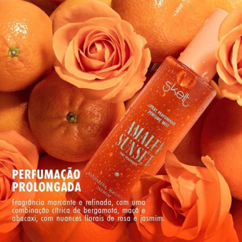 Body Splash Perfumado Skelt Amalfi Sunset Laranja 100ml