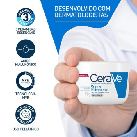 Creme Hidratante Cerave Pele Seca e Extra Seca 85g