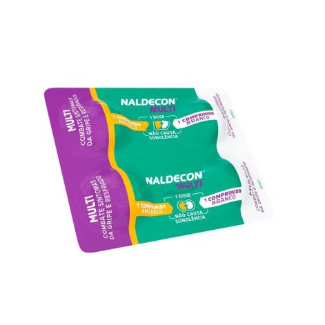  Naldecon Multi Paracetamol 800mg + Cloridrato Fenillefrina 20mg 4 comprimidos