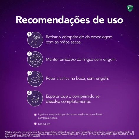SonoZzz Melatonina 60 Comprimidos Sublinguais