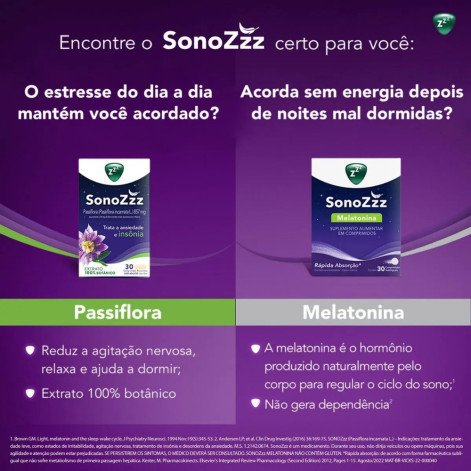 SonoZzz Melatonina 60 Comprimidos Sublinguais