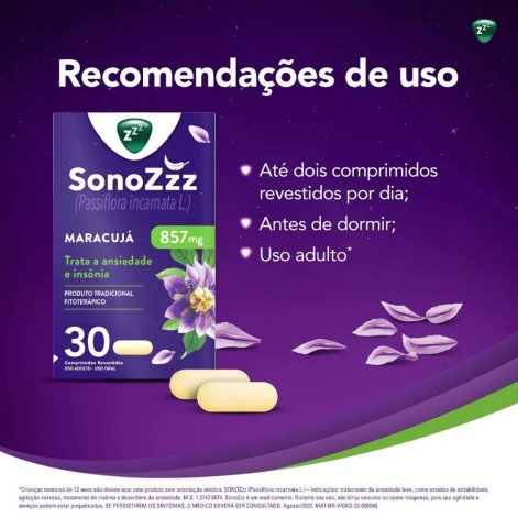 Vick Sonozzz Passiflora 857Mg C/30Comp