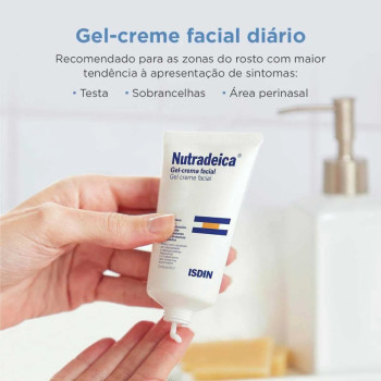 Gel Creme Facial Nutradeica Isdin Pele Descamativa com 50m