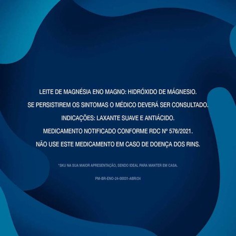 Leite de Magnésia EnoMagno Tradicional Suspensão Oral 120ml