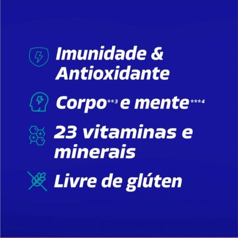 Polivitamínico Targifor Te Ajuda Stress Imunidade Antioxidante 30 Cápsulas