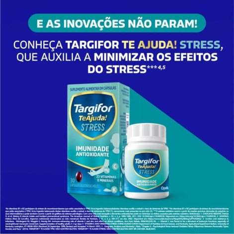 Polivitamínico Targifor Te Ajuda TPM Imunidade da Mulher 15 Cápsulas