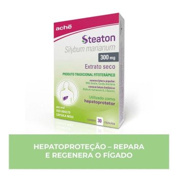 Steaton Silimarina 300mg Hepatoprotetor 30 cápsulas