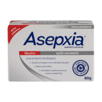 Sabonete Antiacne em Barra Asepxia Neutro com 80g