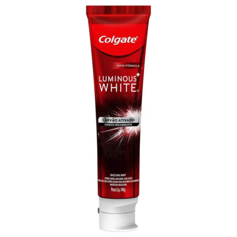Creme Dental Colgate Luminous White Carvão Ativado 140g