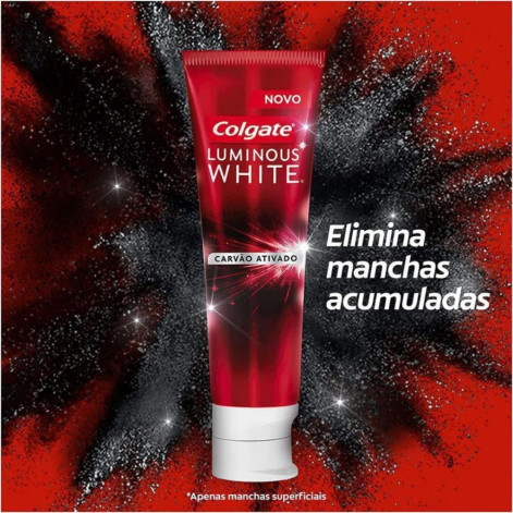Creme Dental Colgate Luminous White Carvão Ativado 140g