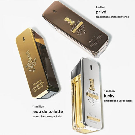 perfume paco rabanne 1 million masculino eau de toilette 50ml Único