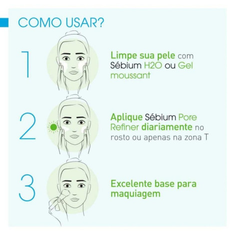 Sérum Corretor de Poros Facial Bioderma Sébium Pore Refiner com 30ml