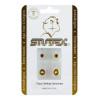  Brinco Antialérgico Studex Classic Bezel Rosa Médio Dourado