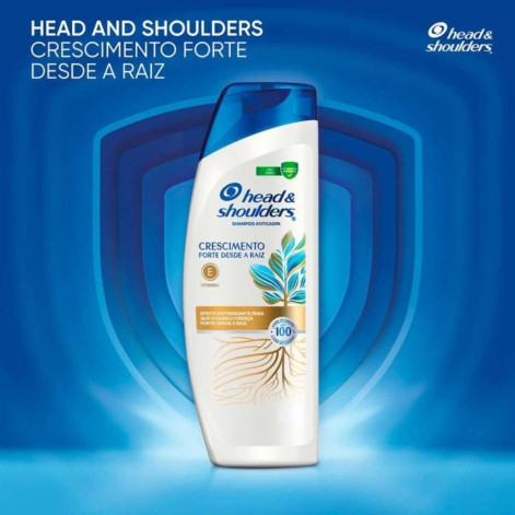  Shampoo Anticaspa Head & Shoulders Crescimento Forte desde a Raiz 400ml