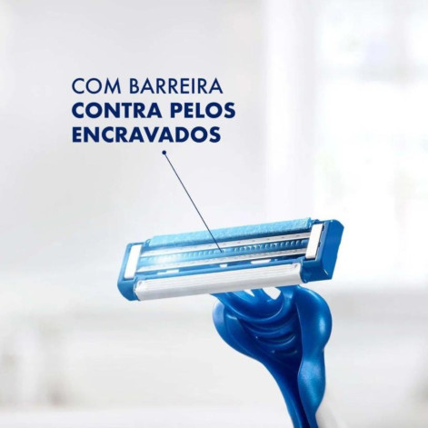 Barbeador Gillette Derma Proteção Descartável 2 unidades