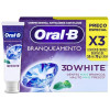 Creme Dental Oral-B 3D White Branqueamento 70g 3 unidades