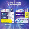 Creme Dental Oral-B 3D White Branqueamento 70g 3 unidades