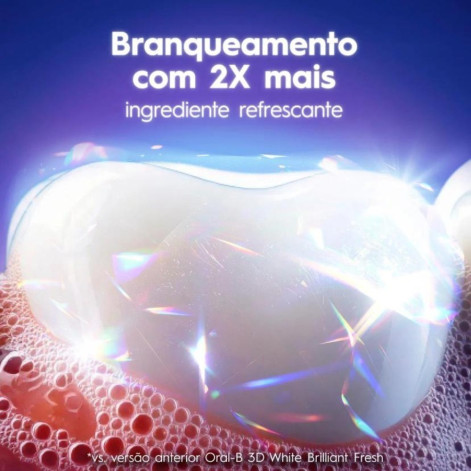 Creme Dental Oral-B 3D White Branqueamento 70g 3 unidades
