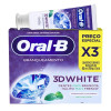 Creme Dental Oral-B 3D White Branqueamento 70g 3 unidades