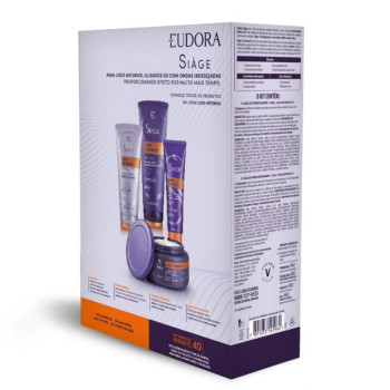 Kit Siàge Eudora Liso Intenso Shampoo 250ml + Condicionador 125ml