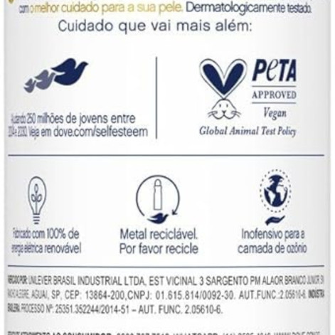 Dove Desodorante Antitranspirante Aerossol Original 250 ML, Leve Mais e Pague Menos