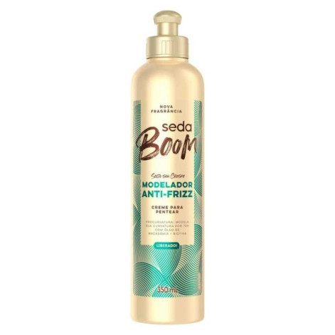 Creme de Pentear Cabelo Cacheado Seda Boom Pro Curvatura Antifrizz 350ml